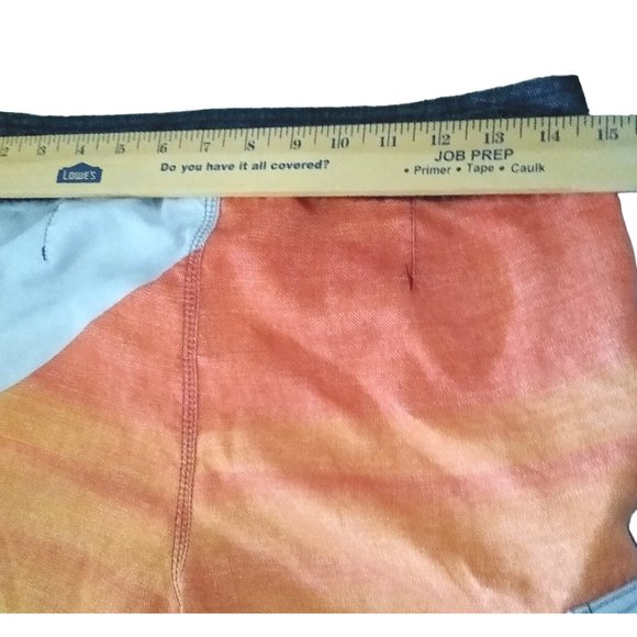 O'neill Mens Board Shorts Black Orange Gray Swim Short Surf Beach Size 28 - Picture 7 of 7